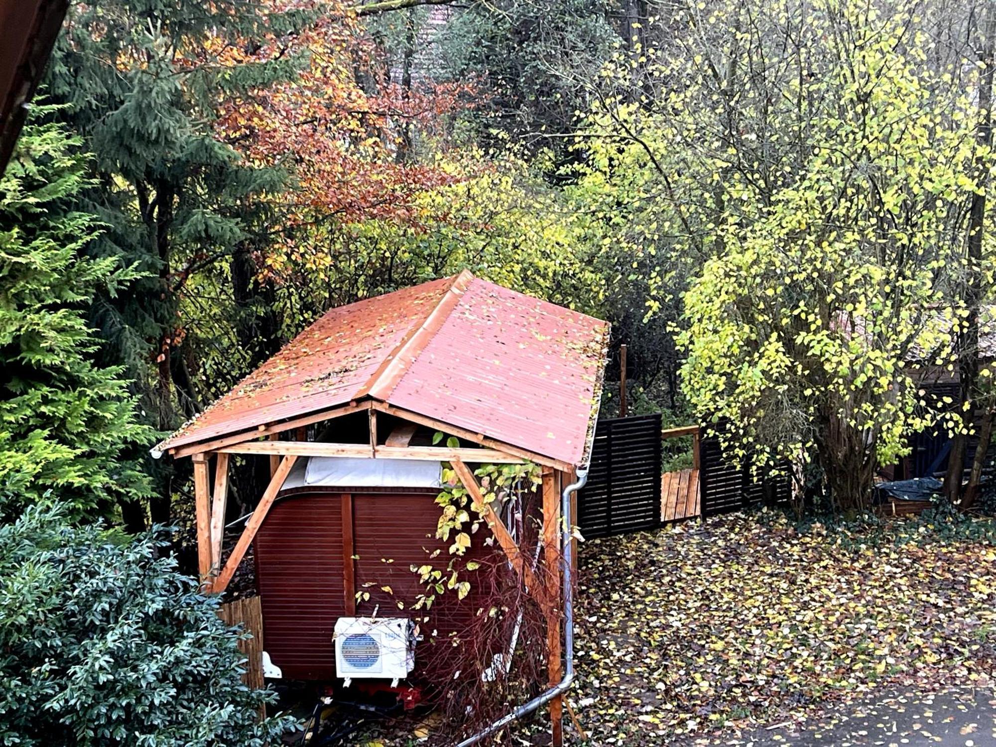 Historischer Zirkuswagen Mit Terrasse Und Blick Ins Gruene Witzenhausen Εξωτερικό φωτογραφία